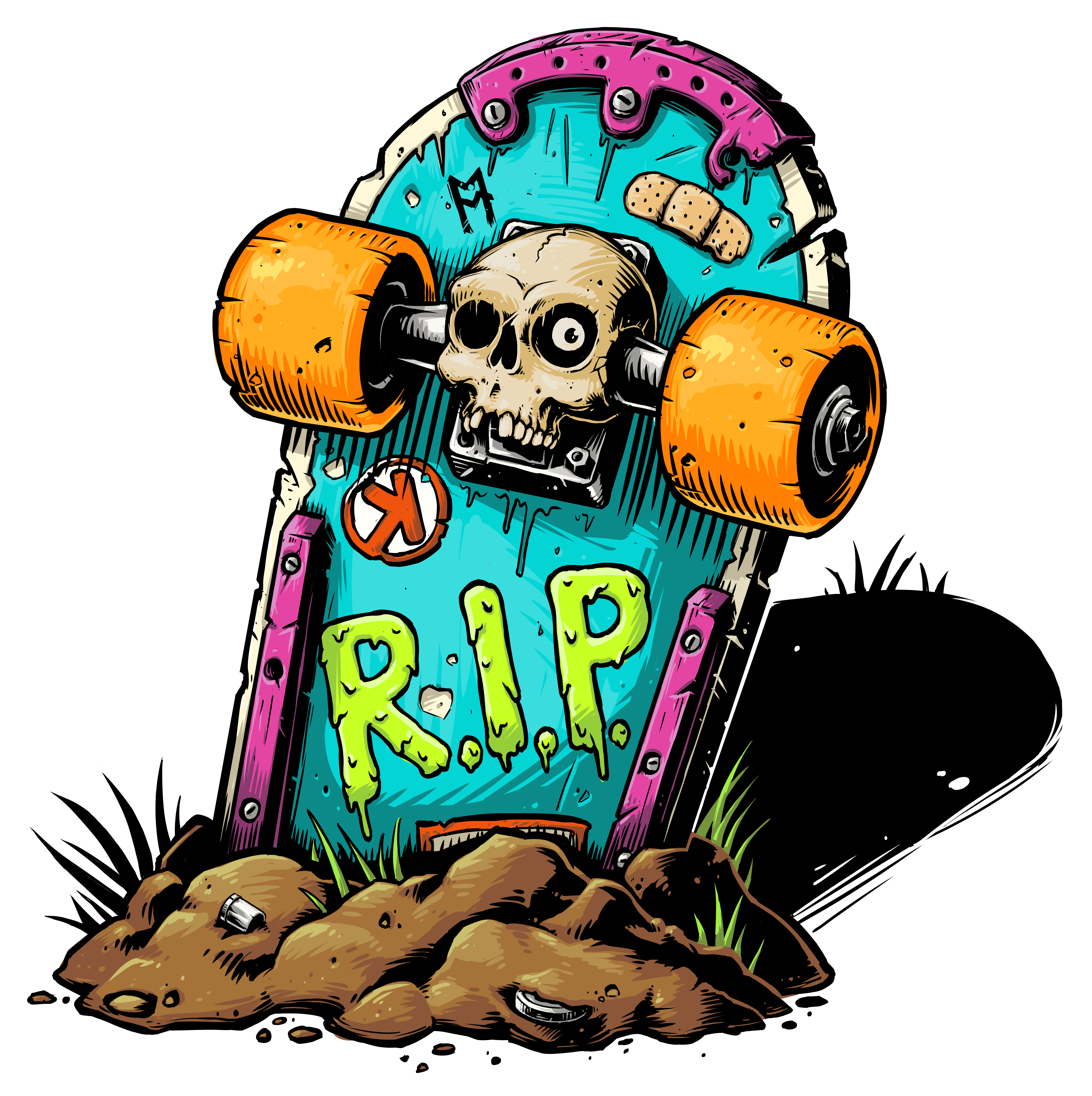 Most Designs Available On All Sorts Of Things At Redbubble - Graffiti Dead Pool Characters Transparent Clipart (6179x6203), Png Download