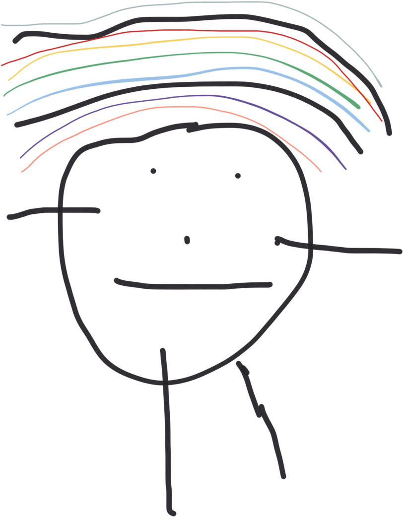 Rainbowgirl - Portable Network Graphics (1000x1332), Png Download