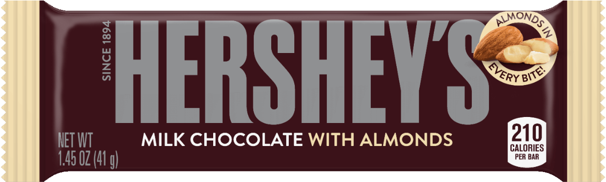 Source - - Hershey With Almonds (1280x1280), Png Download
