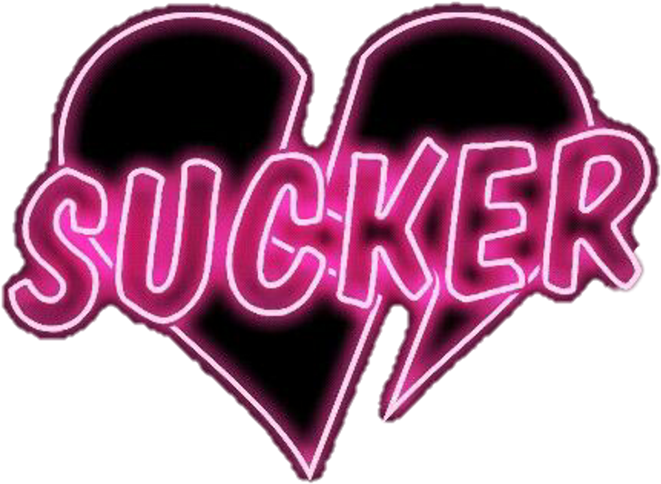 Sucker Heart Brokenheart Heartbroken Neon - Neon Broken Heart Png (1024x1024), Png Download