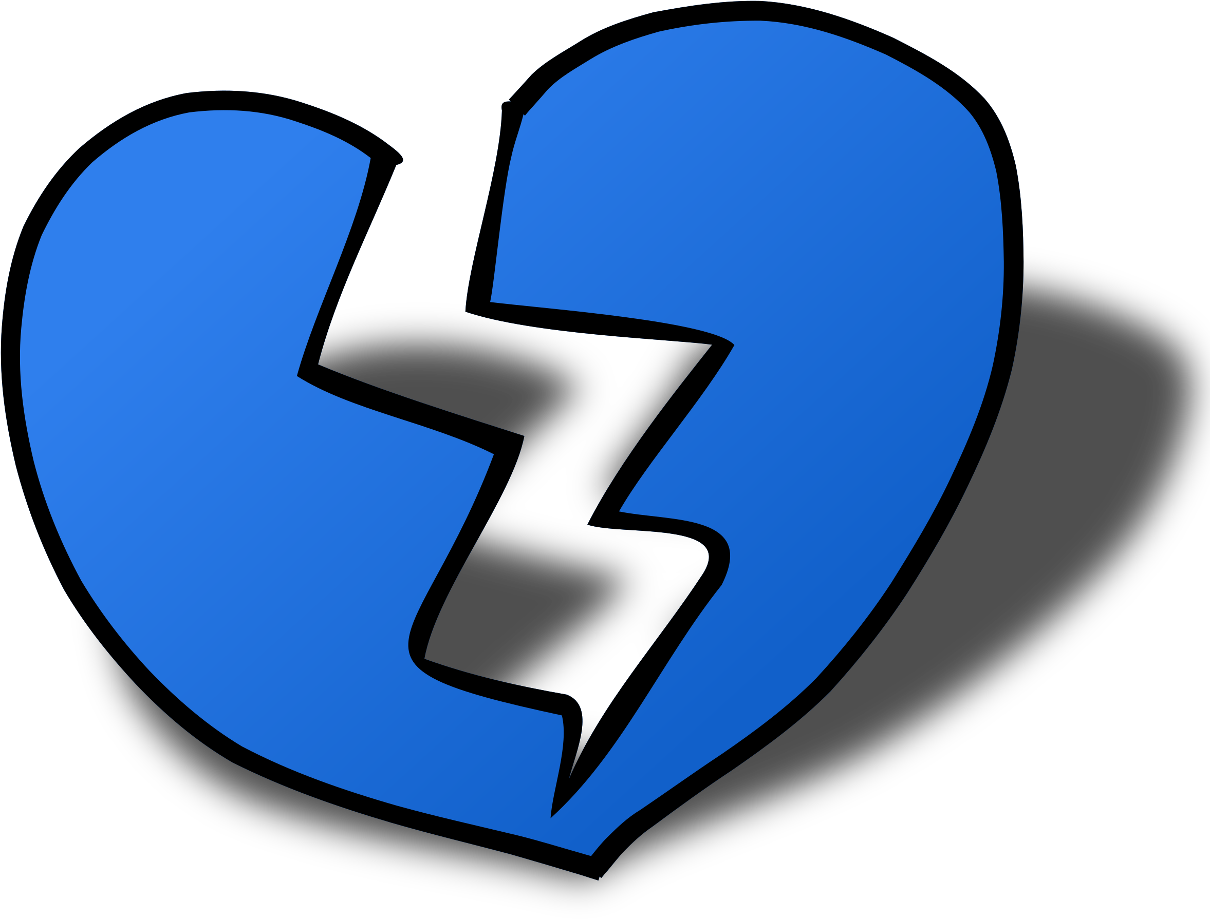 This Free Icons Png Design Of Broken Heart (2400x2400), Png Download