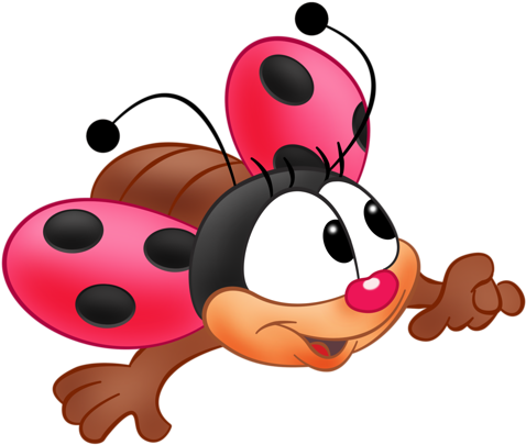 Ꮮɑđу Íŋ Ꮢєđ Clipart Png, Cute Clipart, Ladybug Party, - Caratulas Para Cuadernos De Animales (500x425), Png Download