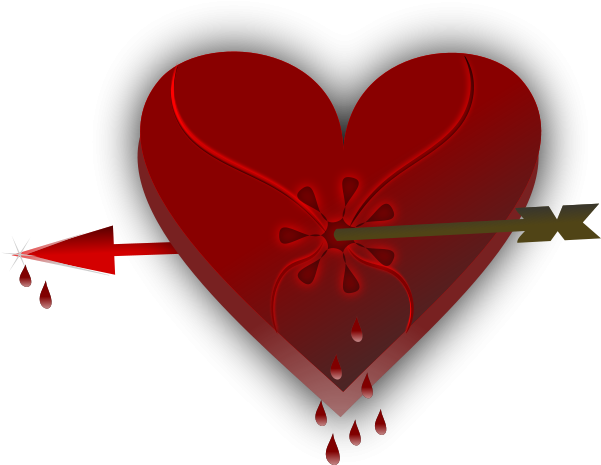 Broken Heart 3 Png Clip Arts (600x491), Png Download