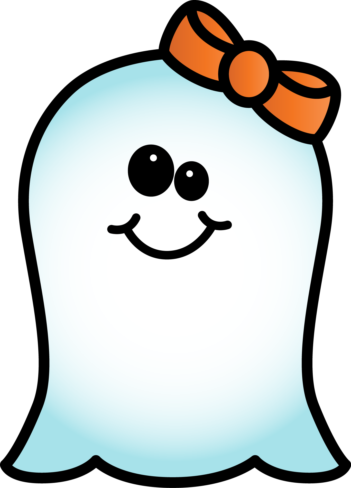 Image Result For Cute Girl Halloween Pinterest - Cute Halloween Ghost Clipart (1366x1900), Png Download