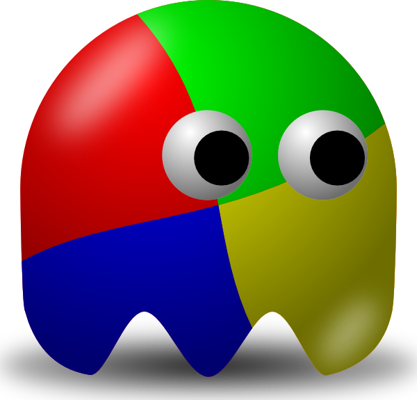 Free Vector Pcman Game Ghost Clip Art - Board Games Clip Art (600x575), Png Download