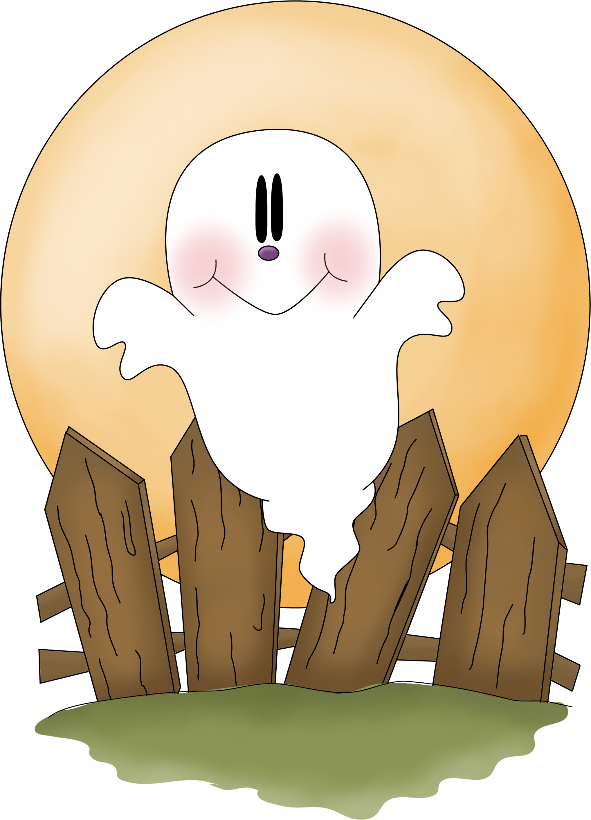 Ghost Clipart Halloween Decoration - Dibujos Y Manualidades De Hallowen Kitty Cat Clip Art (2036x2824), Png Download