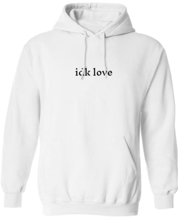 Svg Royalty Free Stock Idk Love White Jeremy Zucker - White Hoodie Transparent (600x600), Png Download