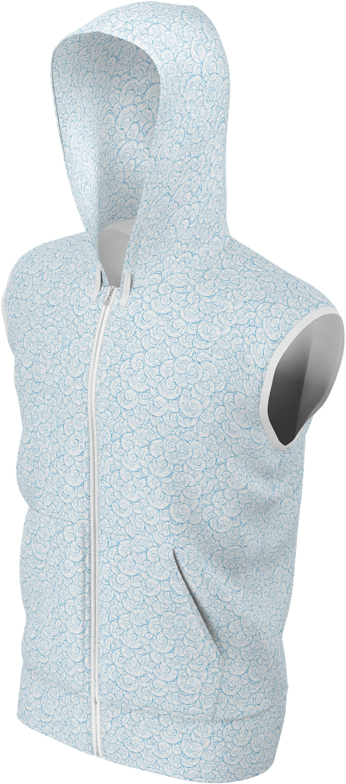 Sleeveless Hoodie - Watercolor Anemones - Hoodie (1600x1600), Png Download