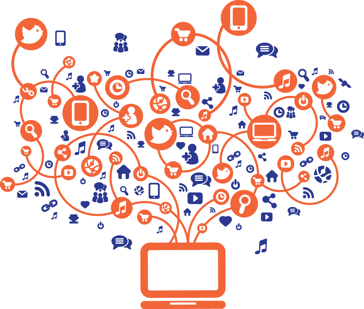 Digital Marketing Empezar - Information Literacy Clip Art (1203x1022), Png Download