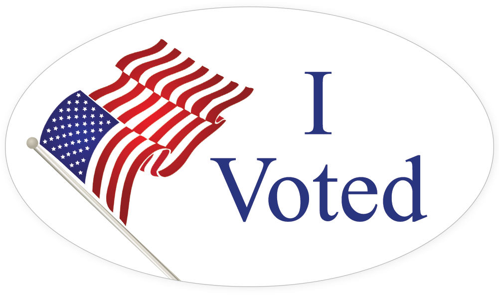 I Voted Sticker Png Clip Art Transparent Stock - Transparent Voting Sticker (1000x1000), Png Download