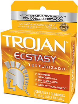 Trojan Ecstasy Texturizado - Trojan Her Pleasure Ecstasy Latex Condoms, Premium, (280x433), Png Download