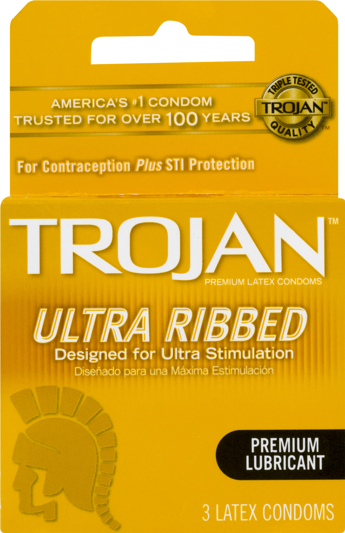 Trojan Ultra Ribbed (1800x1800), Png Download