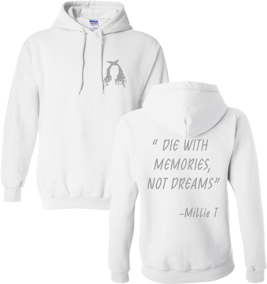 'die With Memories' White Hoodie - Clown Lives Matter Hoodie - White / Medium (1000x1000), Png Download