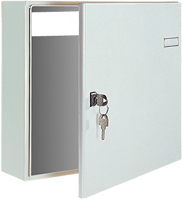 Dad Back Of The Door City 3 Post Box - Large Rear Access Post Box (425x390), Png Download