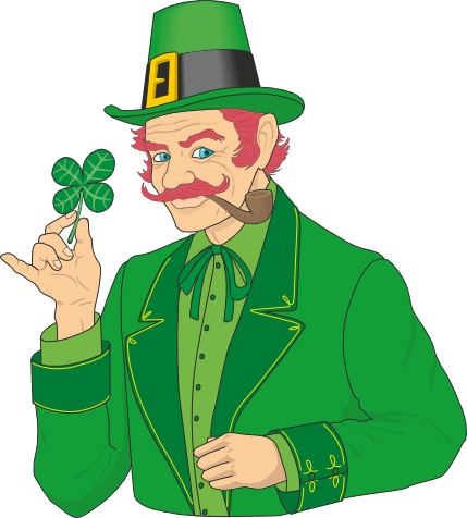 St Patricks Day Man Green - St Patricks Day Man (429x476), Png Download