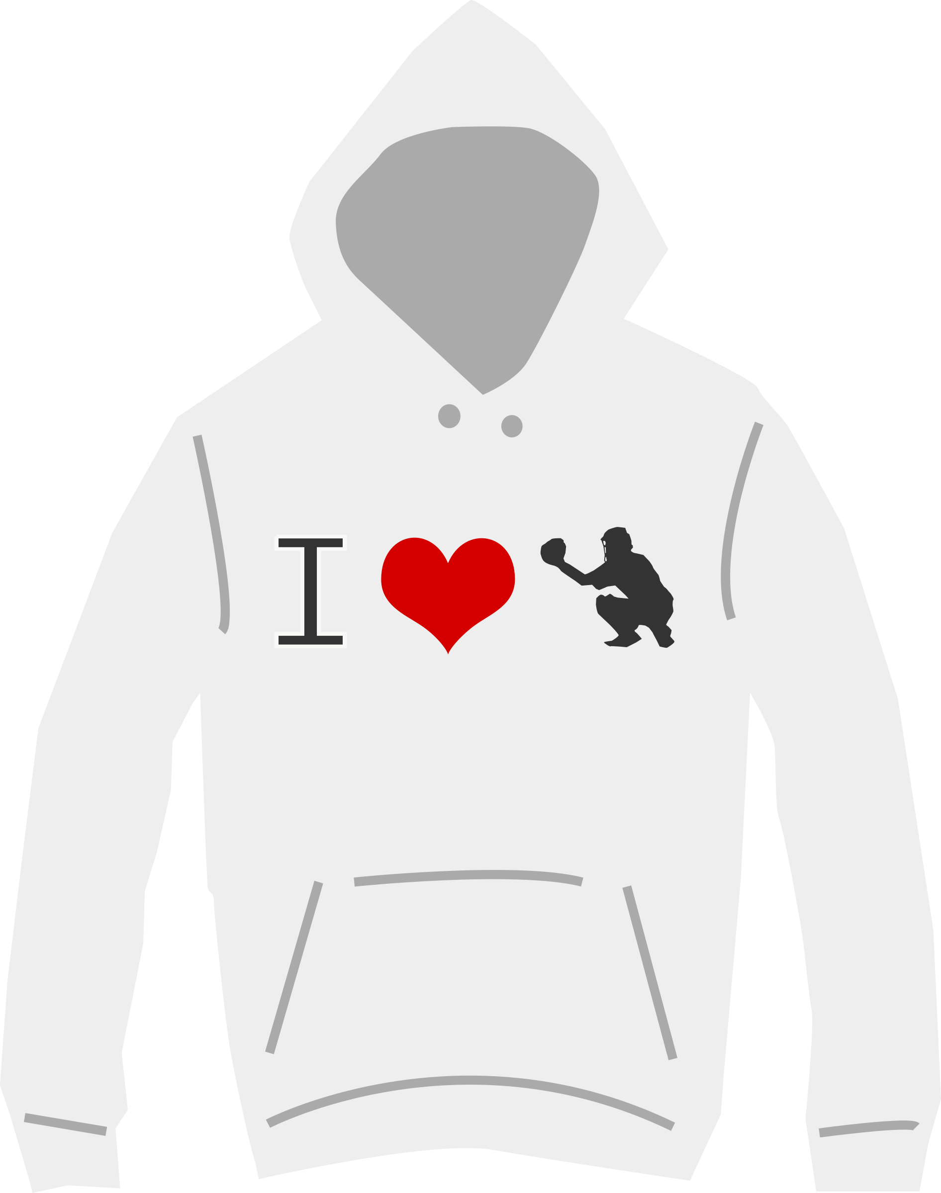 Clipart I Love Baseball Hoodie - Baseball Silhouette T-shirt Softball Catcher (1892x2400), Png Download