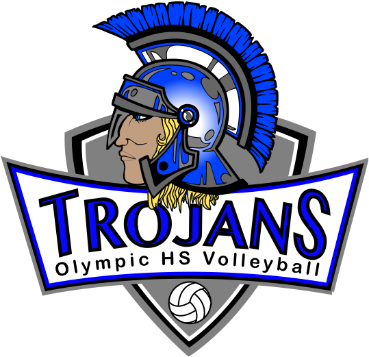 Volleyballlogo - Olympic High School (944x704), Png Download