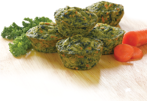 Kale & Brown Rice Veggie Bites (500x500), Png Download