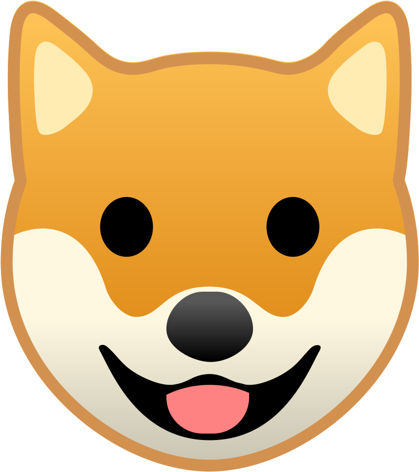 Download Svg Download Png - Google Dog Emoji (1024x1024), Png Download