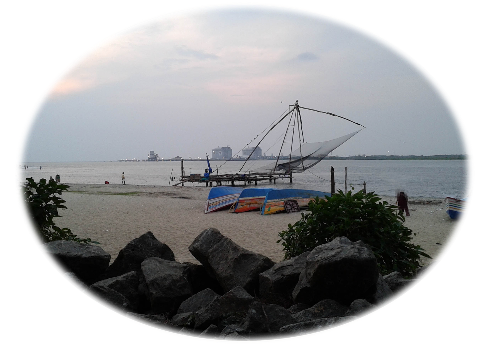 Awesome Chinese Fishing Nets At Fort Kochi, Enjoy It - Sea (1600x1188), Png Download