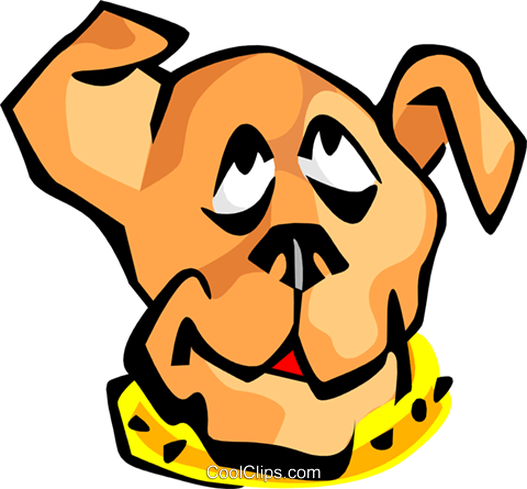 Dog Face Royalty Free Vector Clip Art Illustration - Dog (480x445), Png Download