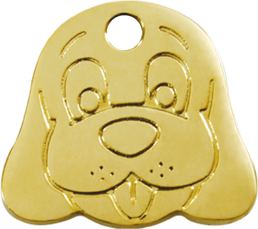 Red Dingo Brass Dog Id Tag - Red Dingo Brass Dog Face Pet Id Dog Tags (1024x1024), Png Download