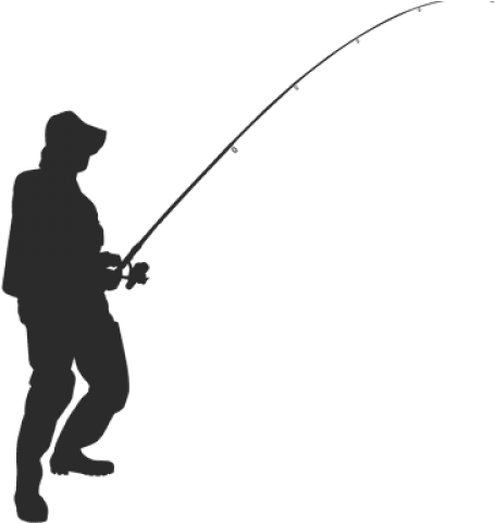 Download Fishing Pole Png Transparent Images - Vector Silhouette