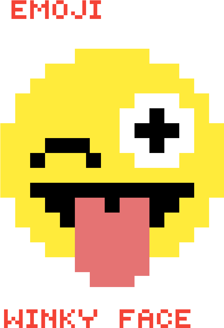 Colors Download Play Replay Settings - Smiley Qui Tire La Langue Pixel Art (1200x1200), Png Download