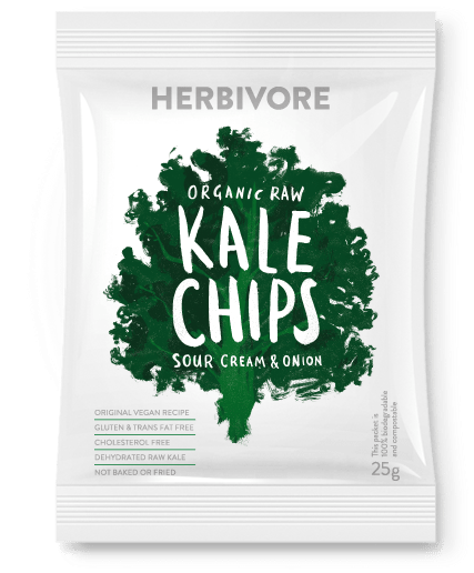 Kale Chips Sour Cream & Onion - Potato Chip (515x515), Png Download