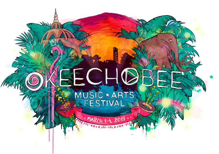 Okeechobee Music & Arts Festival Announces 2018 Lineup - Okeechobee Music Festival Logo (800x560), Png Download