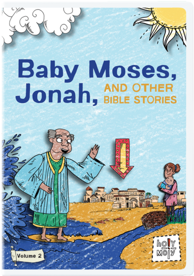 Baby Moses, Jonah, And Other Bible Stories - Jonah And The Big Fish And Other Bible Stories (426x599), Png Download
