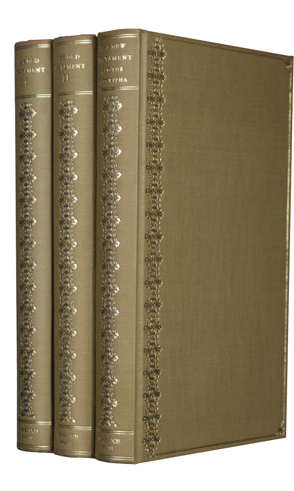 The Holy Bible - Nonesuch Press Bible (642x1000), Png Download