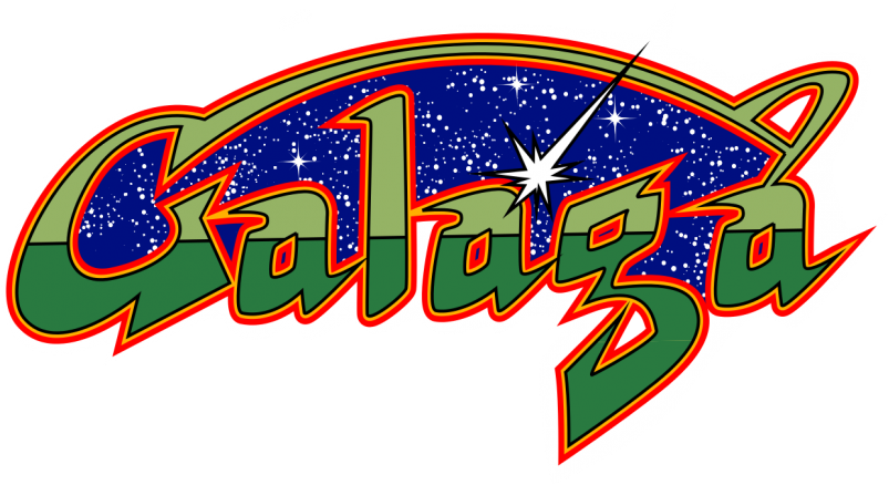 We Pay Tribute To One Of The Greatest Video Games Ever - Galaga Logo (825x464), Png Download