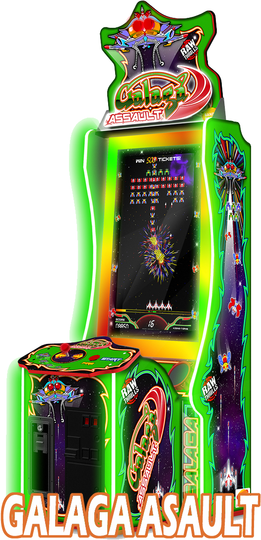 Namco Galaga Assault - Namco Galaga Assault Arcade Redemption Game (540x1121), Png Download