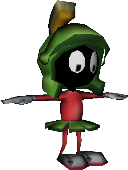 Download Zip Archive - Marvin Looney Tunes N64 (750x650), Png Download