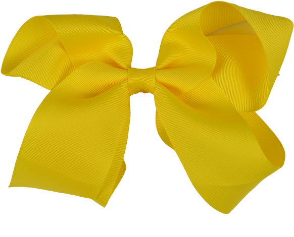 Bright Yellow Ribbons Rwc41710 Bright Yellow 18cm Ribbon Bow - Amber - Free Transparent PNG ...