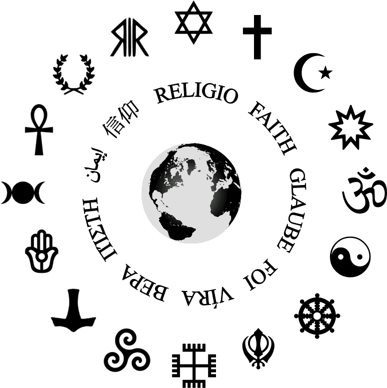 State Religion - Religious Symbols Circle (800x800), Png Download