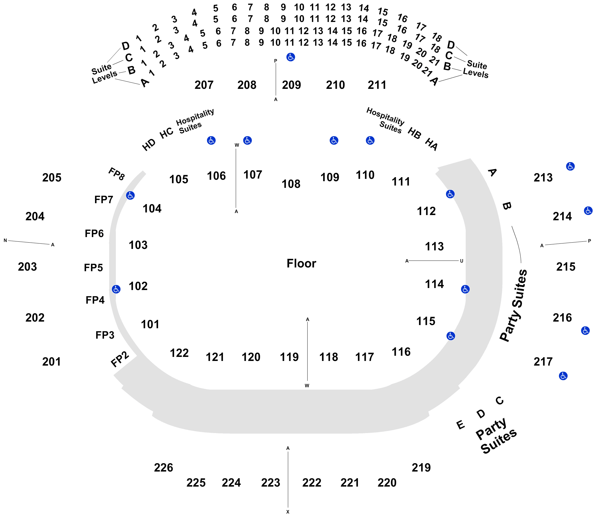 Phillips Arena Chart