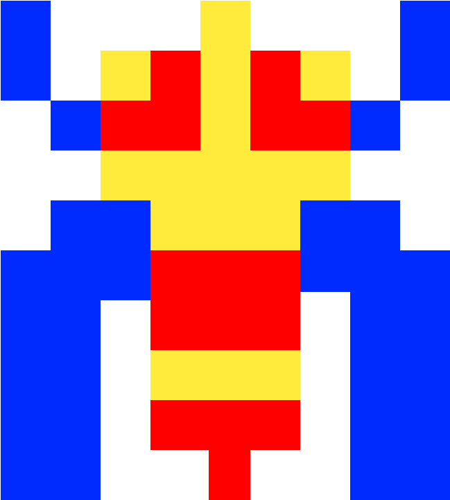 Galaga - Cross-stitch (1200x1200), Png Download