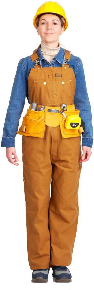 Industrial Worker Png Image - Industrial Worker Png (367x1153), Png Download