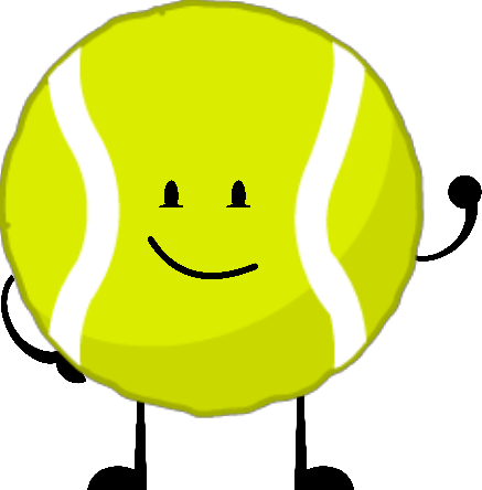 Tennis Ball With Arms - Tennis (437x444), Png Download