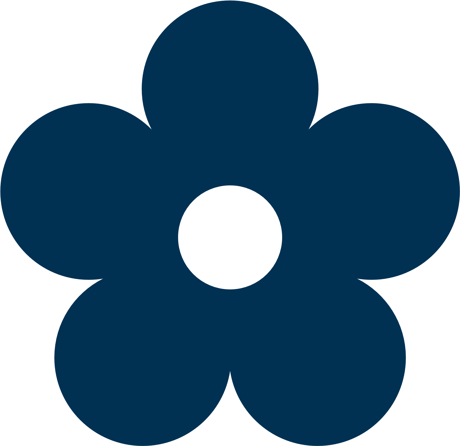 Blue Flower Clipart Nelum - Cartoon Flower Transparent Background (1969x1952), Png Download