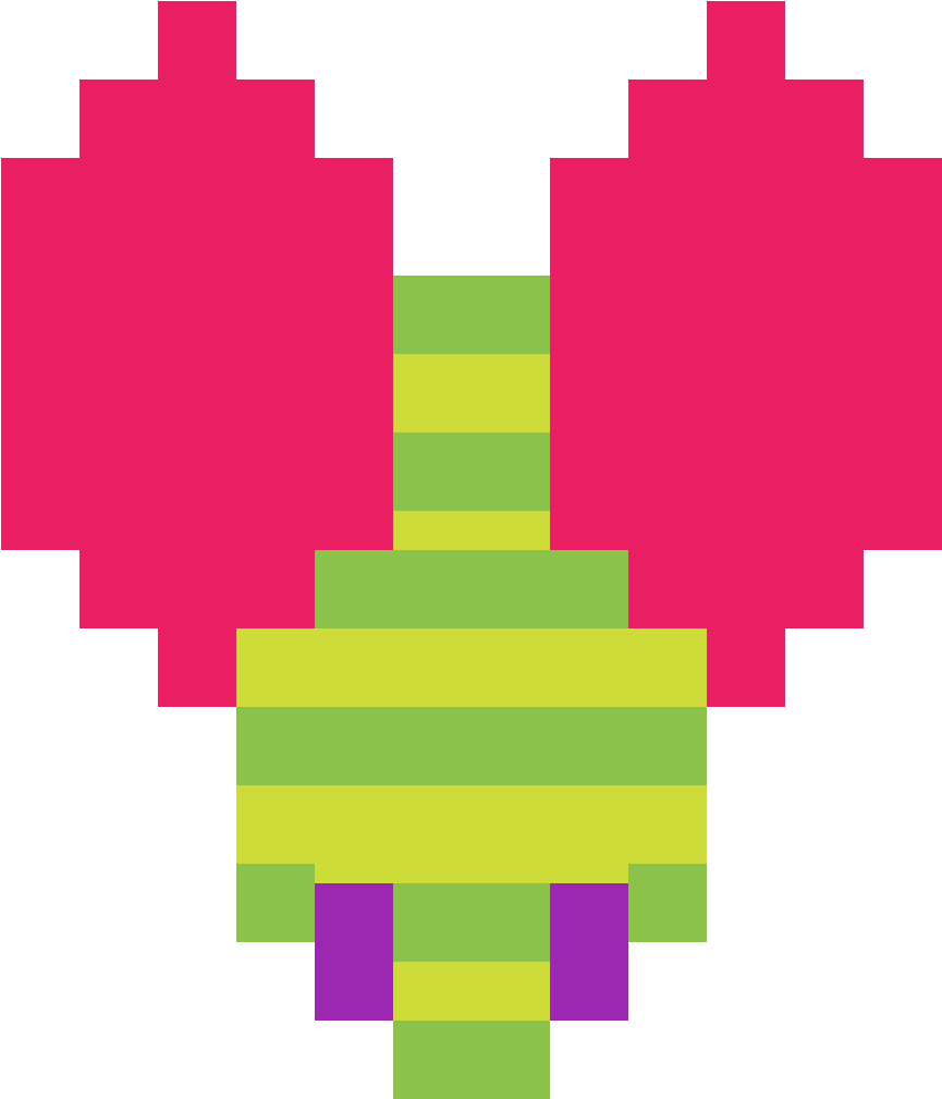Alien Galaga - 8 Bit Broken Heart (1152x1152), Png Download