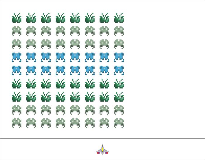 Then You Would Have One Last Row Of Alien1 At The Top - Числа Кратные 2 И 5 (700x548), Png Download