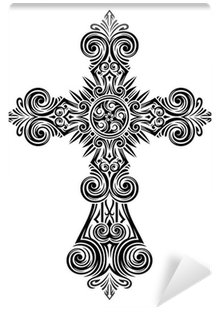 Ornate Cross - Pink And Blue Case - Galaxy Note 3 (400x400), Png Download