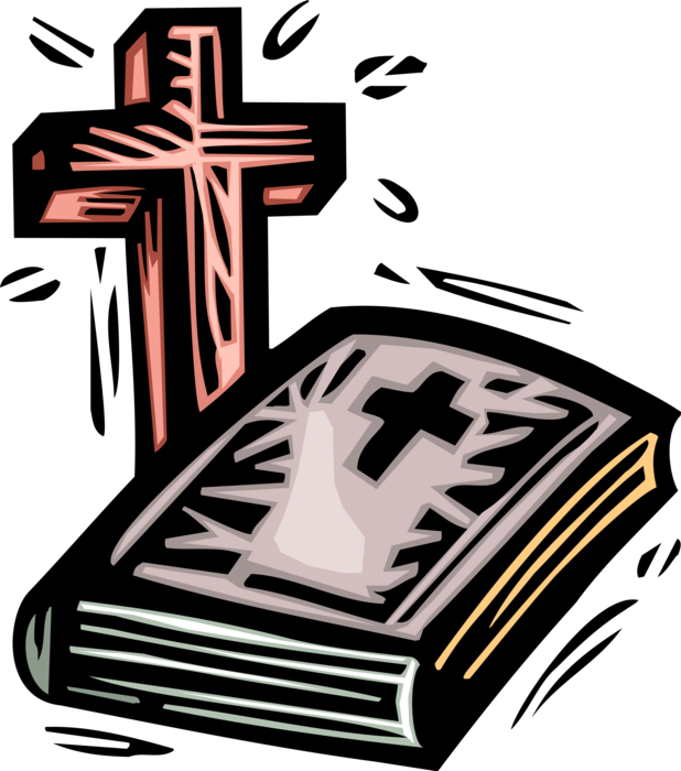 Vector Illustration Of Christian Holy Bible Good Book - Please God Bumper Sticker (618x700), Png Download