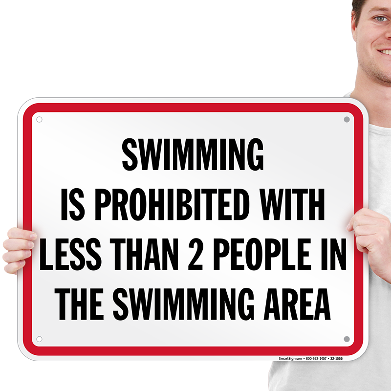 Swimming Prohibited Tennessee Pool Sign - Pay Attention What People Say When They (800x800), Png Download