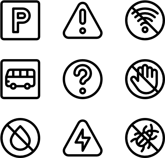 Signal And Prohibitions - Customer Service Line Icon (600x564), Png Download