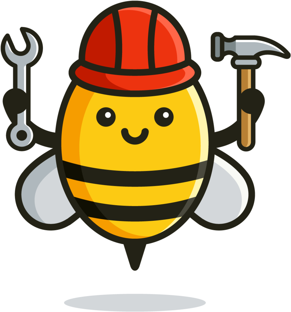 Be My Guest Worker Bees - Worker Bee (1000x1070), Png Download