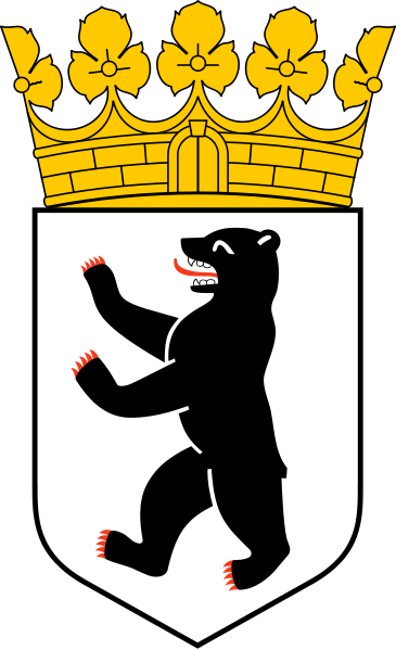 Berlin-arms - Stadtwappen Berlin (365x599), Png Download